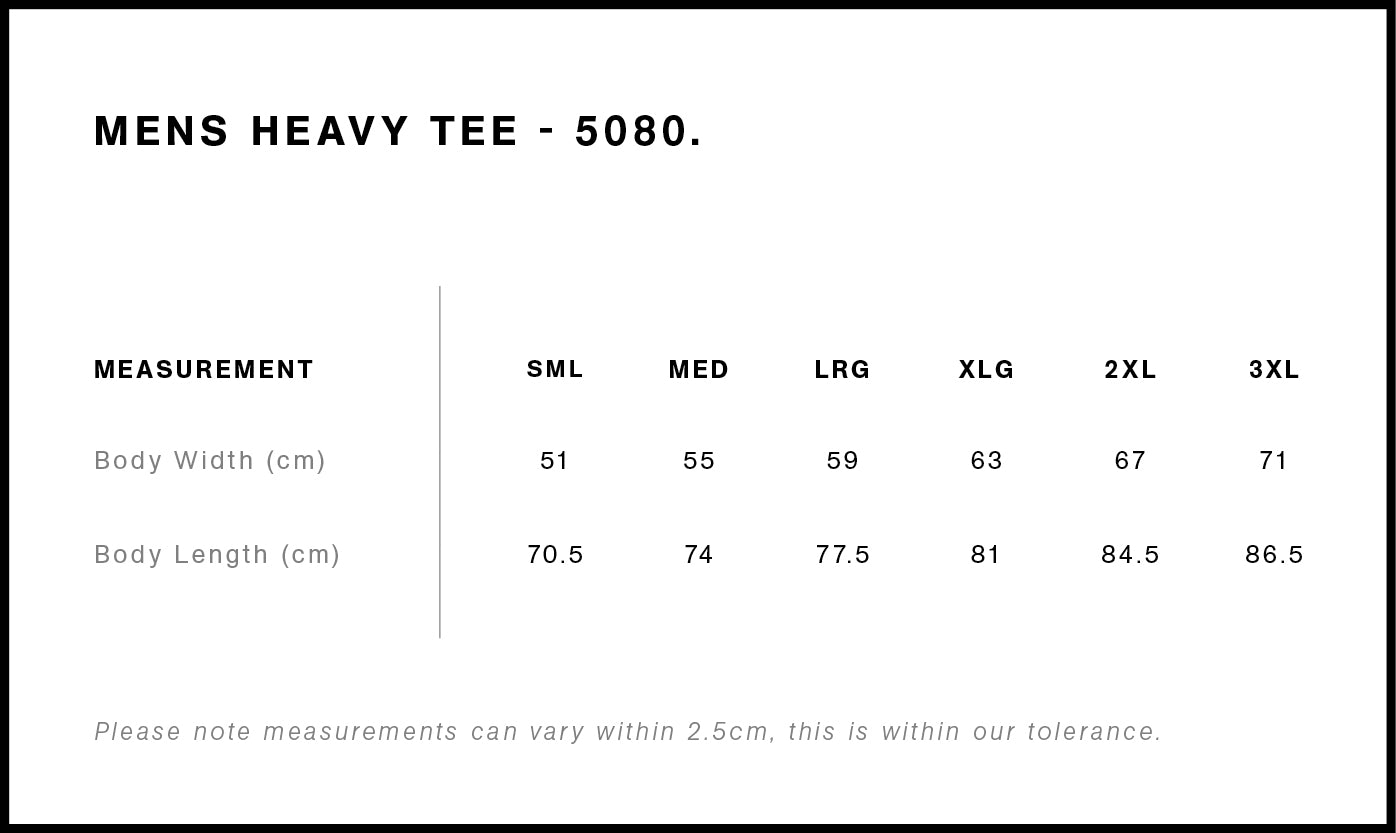 MENS HEAVY TEE - 5080