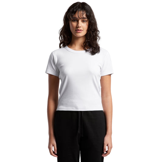 WO'S BABY RIB TEE | 4074
