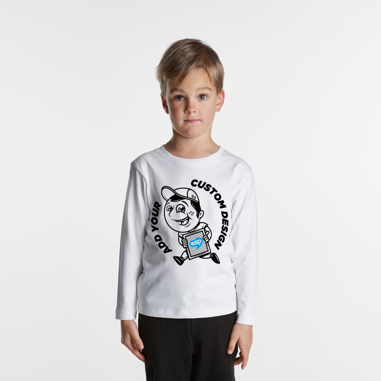 KIDS STAPLE L/S TEE - 3007