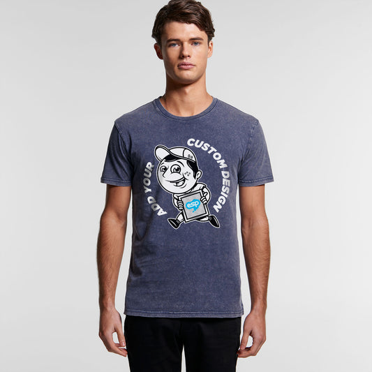 MENS STONE WASH STAPLE TEE